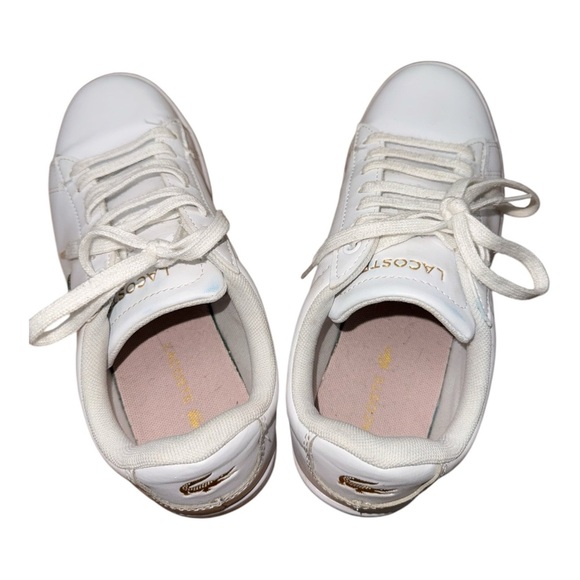 Lacoste White Sneakers Low-Top Leather Design - Picture 3 of 6